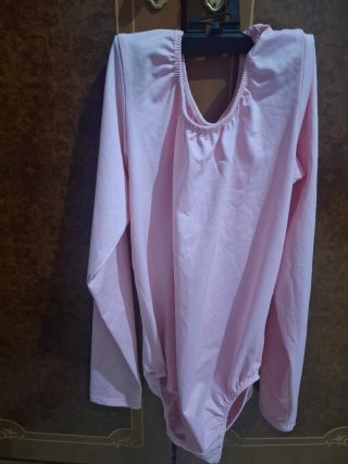 Body rosa manga larga XL