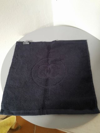 Asciugamano Viso Chanel Beauté Nero 30x30 cm