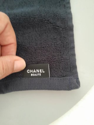 Asciugamano Viso Chanel Beauté Nero 30x30 cm