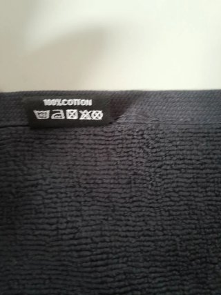 Asciugamano Viso Chanel Beauté Nero 30x30 cm