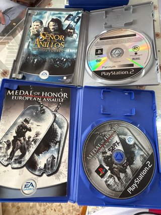 Juegos PS2: Medal of Honor y El Señor de los Anill