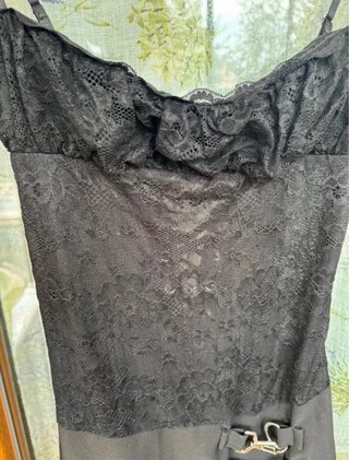 Mini abito pizzo nero