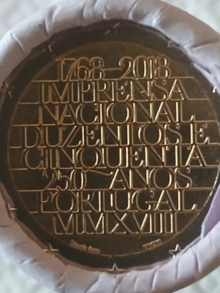 Moneda Portugal 2018 Imprenta Nacional