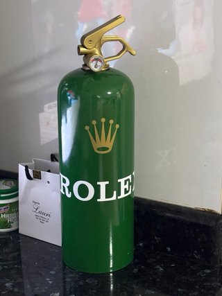 Extintor Rolex Verde Dorado