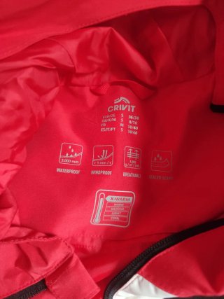 Traje de esquí CRIVIT mujer rojo y negro