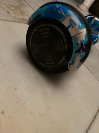 Hoverboard azul con silla