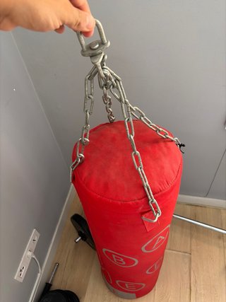 Saco de boxeo rojo