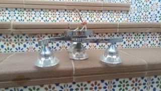 Lámpara de comedor/sala de estar dorada,