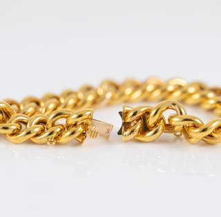 Pulsera barbada oro 18k 750