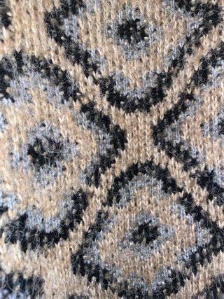 Jersey Roberto Torretta Geometrico Marrón Gris