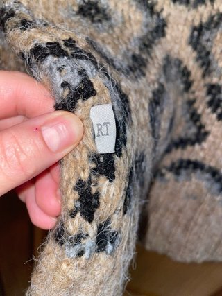 Jersey Roberto Torretta Geometrico Marrón Gris