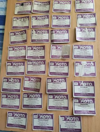 Lote Cromos Vintage Super MOTO 16