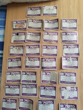 Lote Cromos Vintage Super MOTO 16