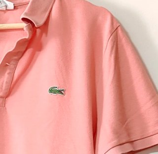 Polo Lacoste Slim Fit Rosa Algodón Talla L
