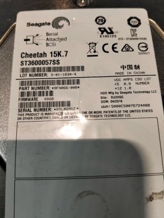 HDD Seagate Cheetah 15K 600GB SAS