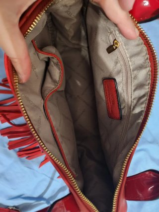 Bolso Victorio & Lucchino Rojo Flecos