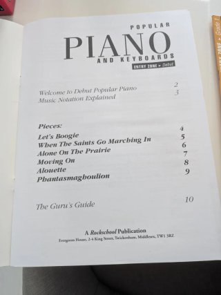 Libros Piano Rock School (Debut y Grado 1)