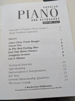 Libros Piano Rock School (Debut y Grado 1)