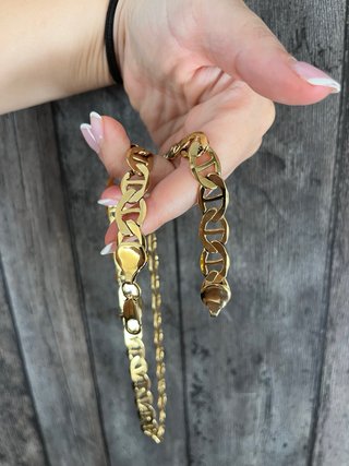 Conjunto Versace León Bañado en Oro