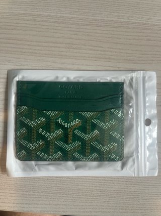 Porta tessere Goyard verde