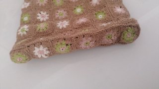 Bolso Crochet Flores Hecho a Mano