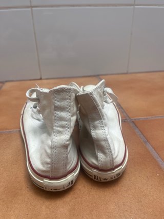 Tenis Converse Bota Blancos Talla 38