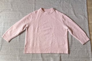 Stradivarius Jersey Rosa Palo Cuello Redondo