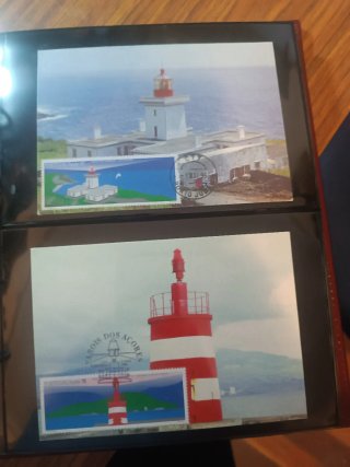 Faros. Enteros postales y sobres PDC. Lote 1