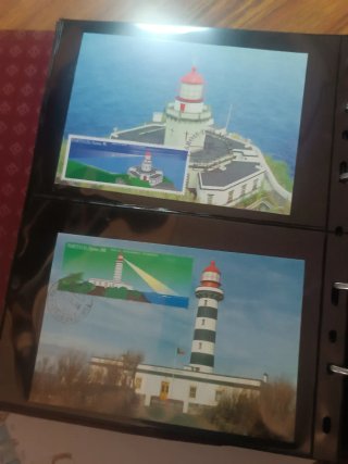 Faros. Enteros postales y sobres PDC. Lote 1