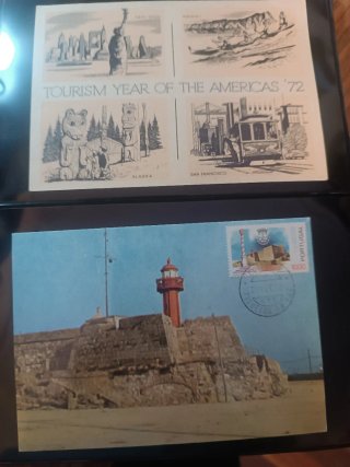 Faros. Enteros postales y sobres PDC. Lote 1