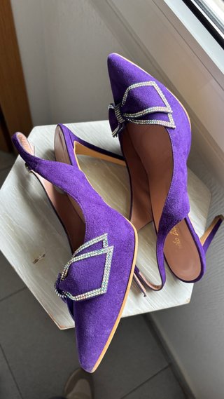 Zapatos de fiesta morados talla 39 EMILIO BARDIOLA