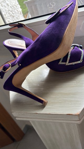 Zapatos de fiesta morados talla 39 EMILIO BARDIOLA
