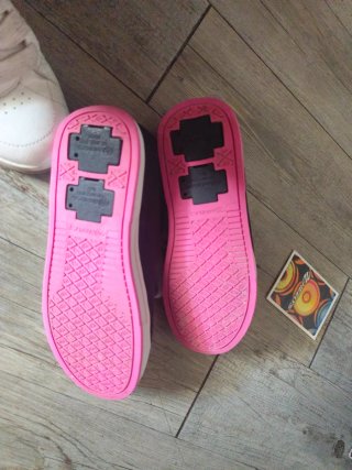 Heelys x2 Zapatillas con Ruedas Negras y Rosas