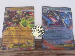 Lote 2 Cartas Pokémon Mega-Zygarde EX y Mega-Greni