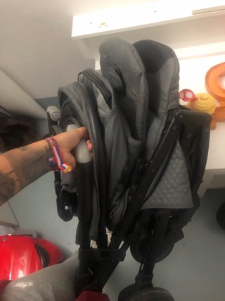 Silla de paseo tipo paraguas gris