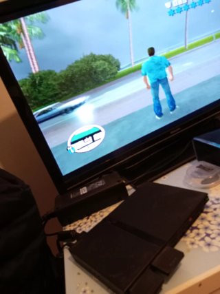 Consola PS2 Slim Negra + 2 Tarjetas