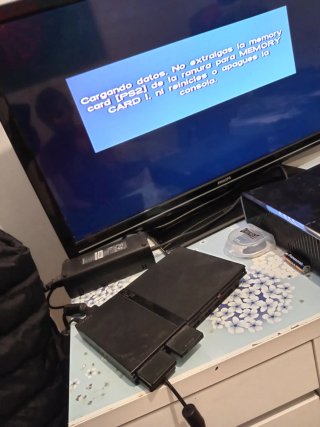 Consola PS2 Slim Negra + 2 Tarjetas