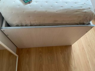 Cama nido con cajones blanca y rosa
