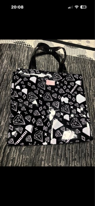Bolso Tous Negro y Blanco Diamantes