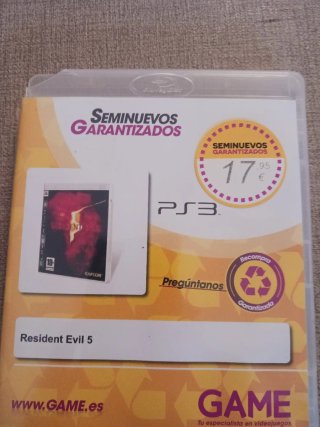 Resident Evil 5 PS3 Blu-ray