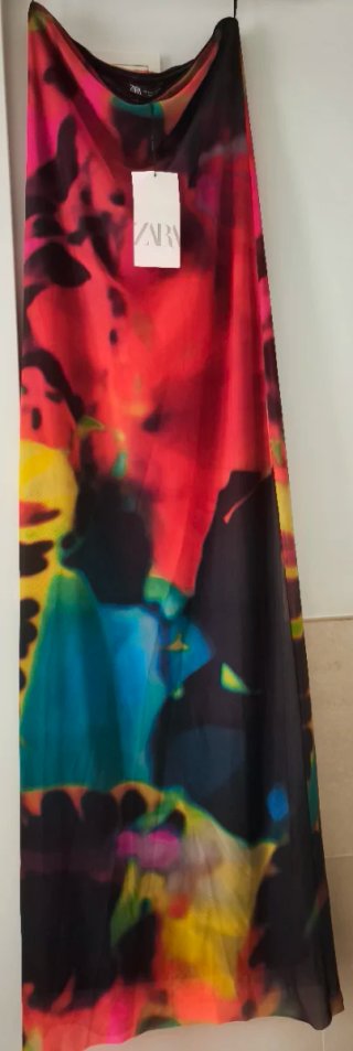 Vestido largo Zara estampado Talla M