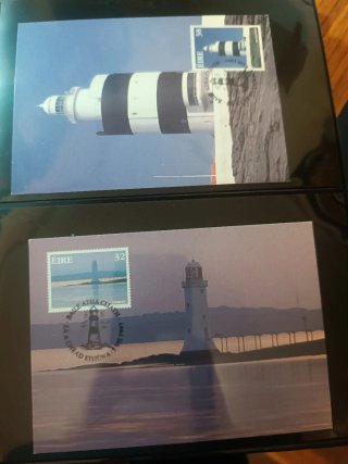 Faros. Enteros postales y sobres PDC. Lote 2