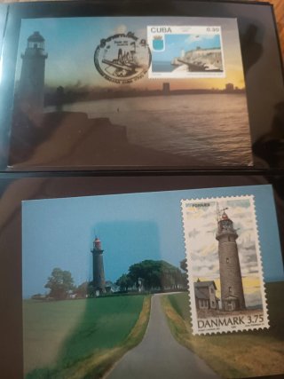 Faros. Enteros postales y sobres PDC. Lote 2