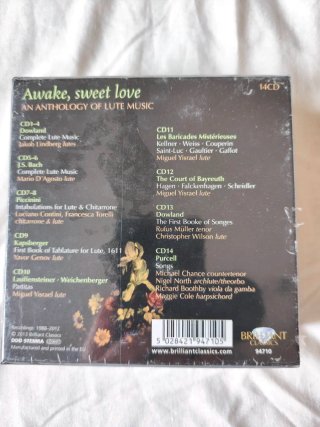 14CDs. Laúd. Clásica: Awake, Sweet Love. Sellado.