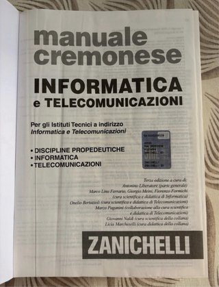 Manuale Cremonese Informatica e Telecomunicazioni
