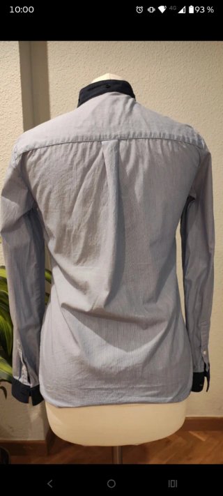 Camisa Massimo Dutti rayas azul y marino