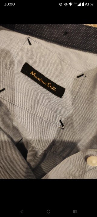 Camisa Massimo Dutti rayas azul y marino