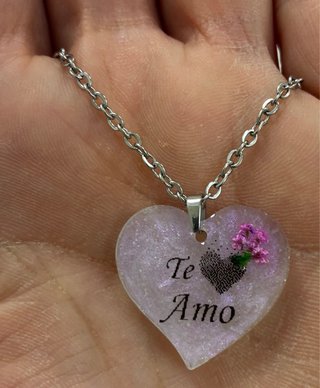 Collar Corazón Artesanal Te Amo