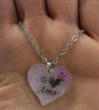 Collar Corazón Artesanal Te Amo