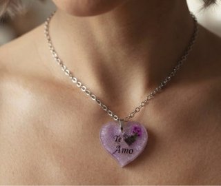 Collar Corazón Artesanal Te Amo